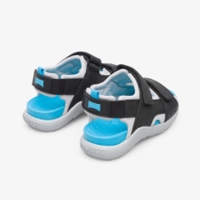 Camper Wous Sandals Black / Blue - Kids Singapore VFLEUU-082